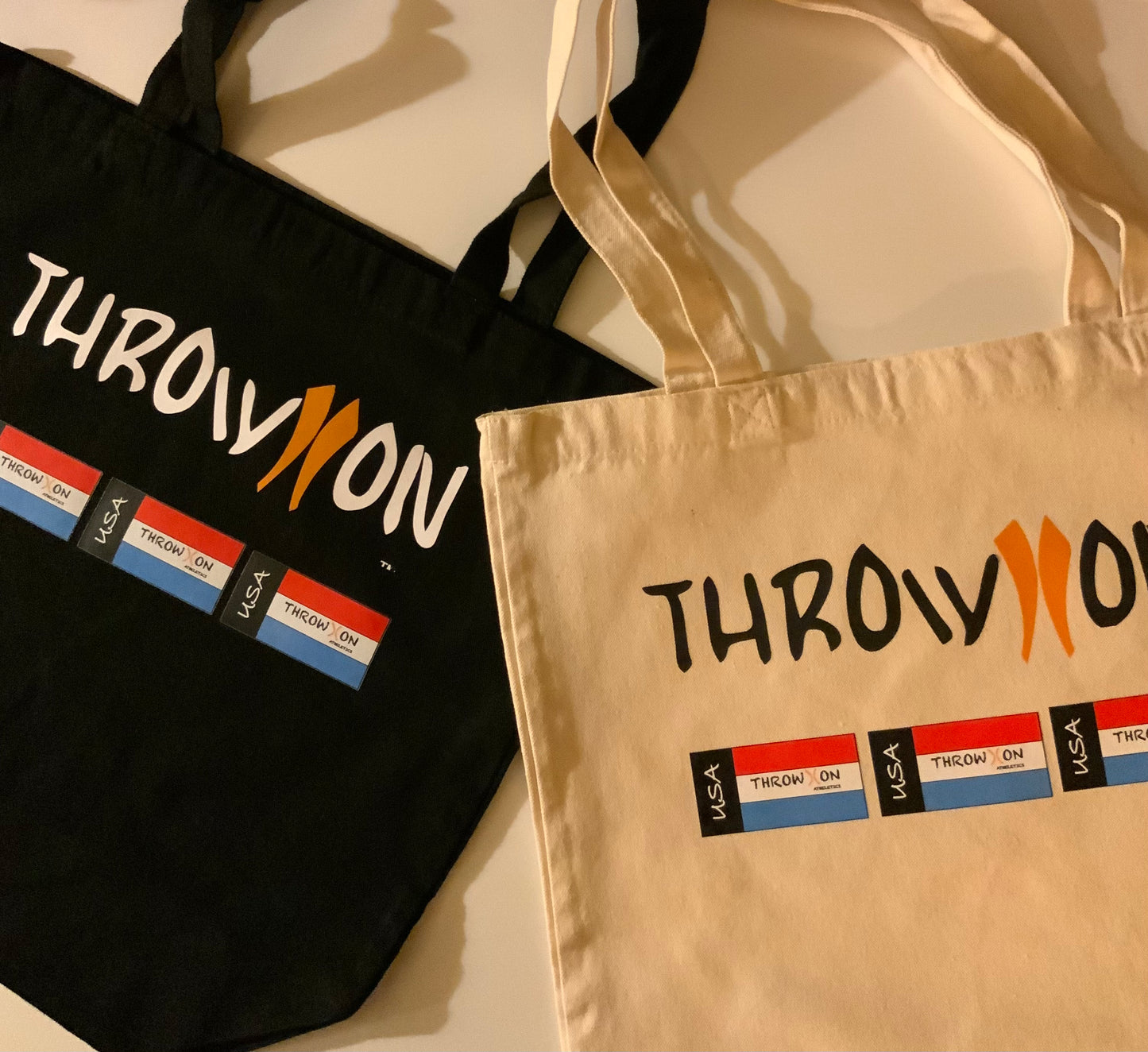 Throw On Canvas tote