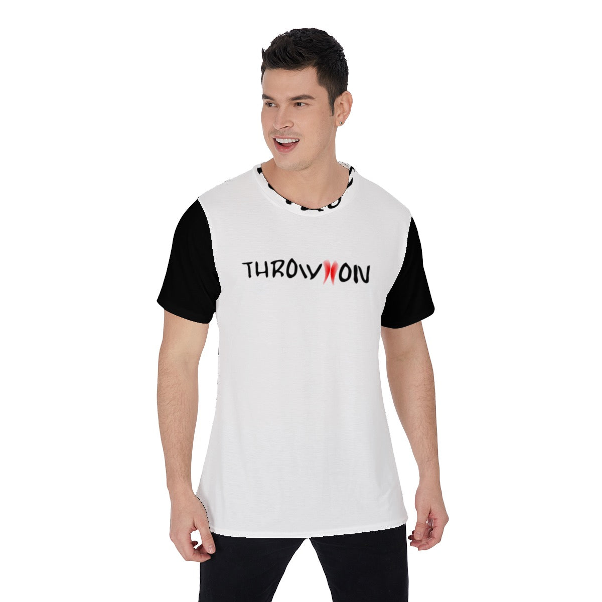 TO Black/White Men's O-Neck T-Shirt