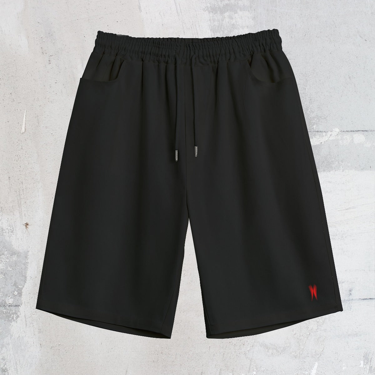 Throw On Black Straight Casual Short | 245GSM Cotton