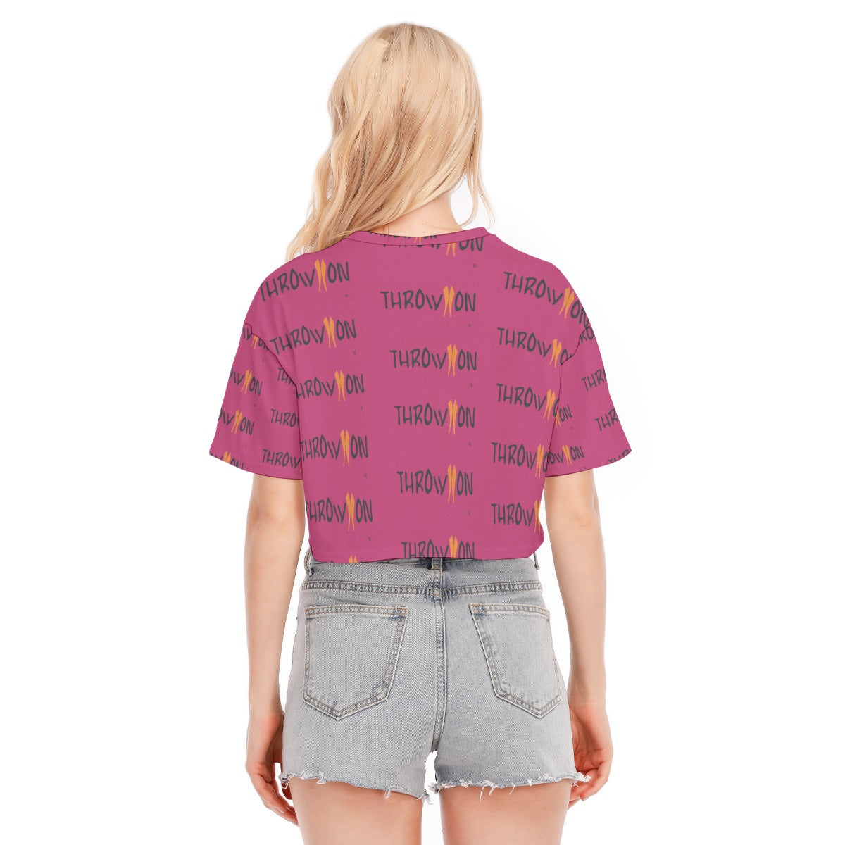 Throw On Women's Cropped T-shirt |