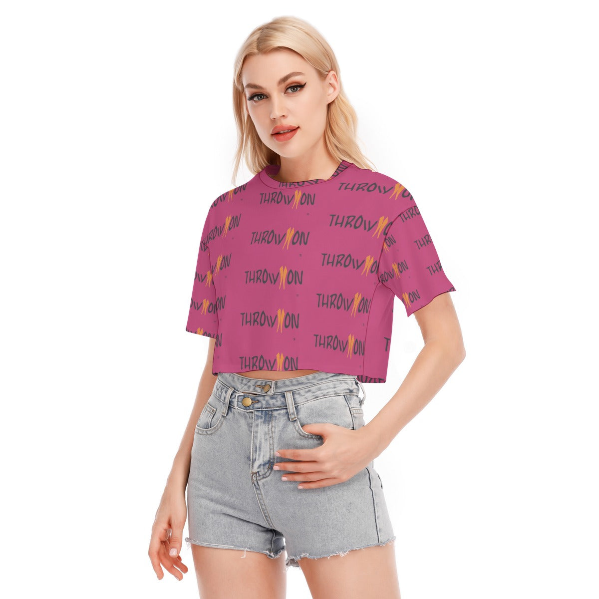 Throw On Women's Cropped T-shirt |